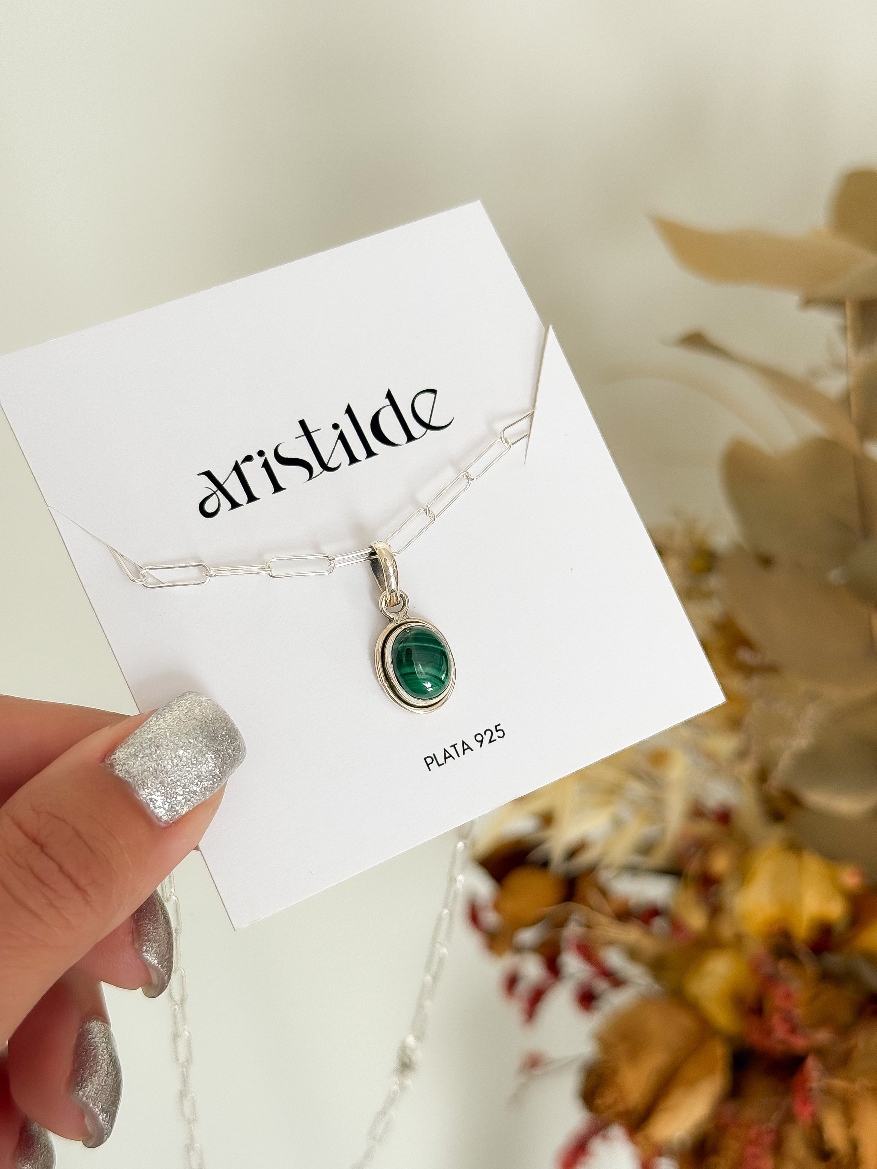 Collar MALAQUITA | plata 925