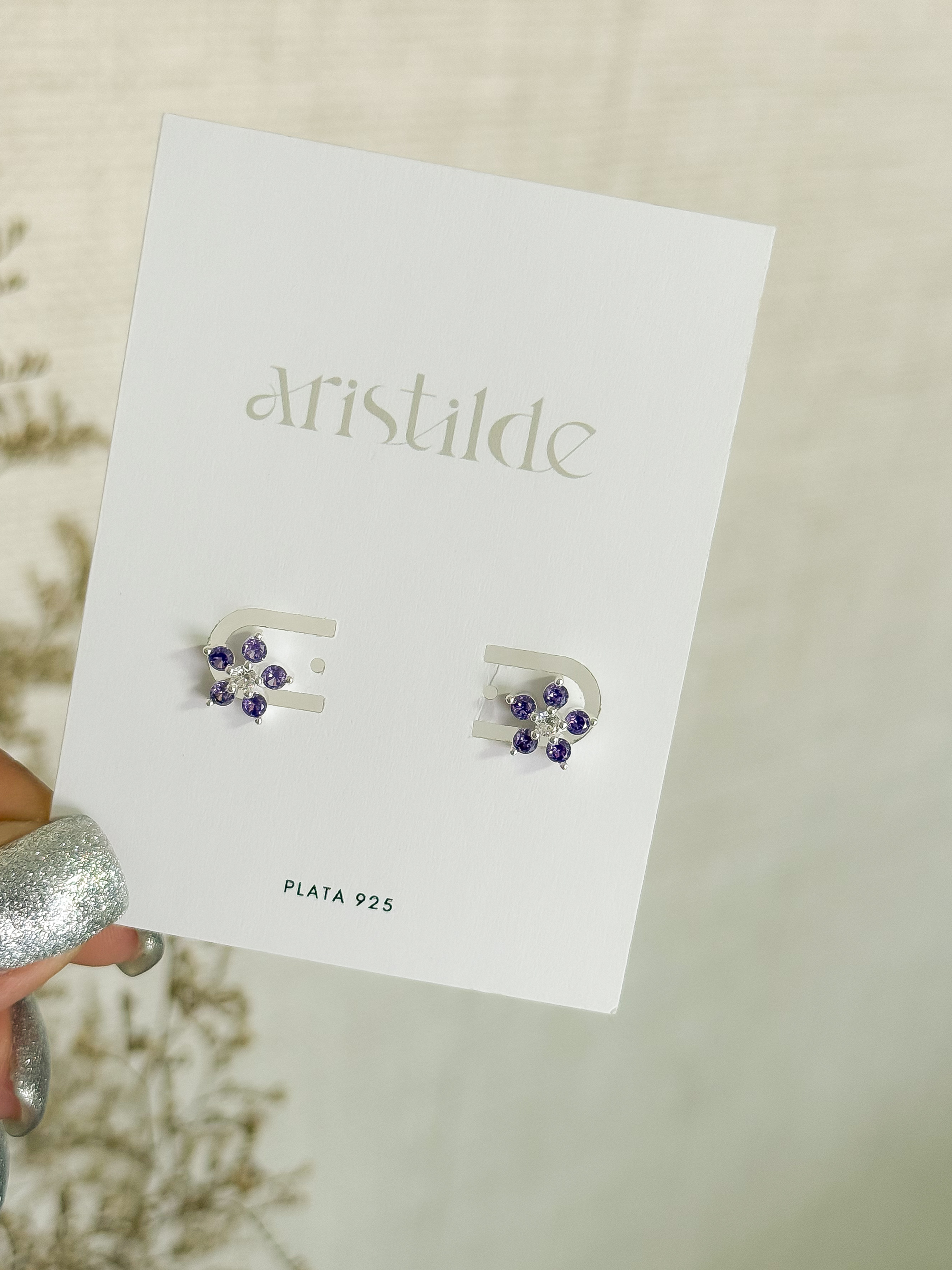 Caravanas LILA | plata 925