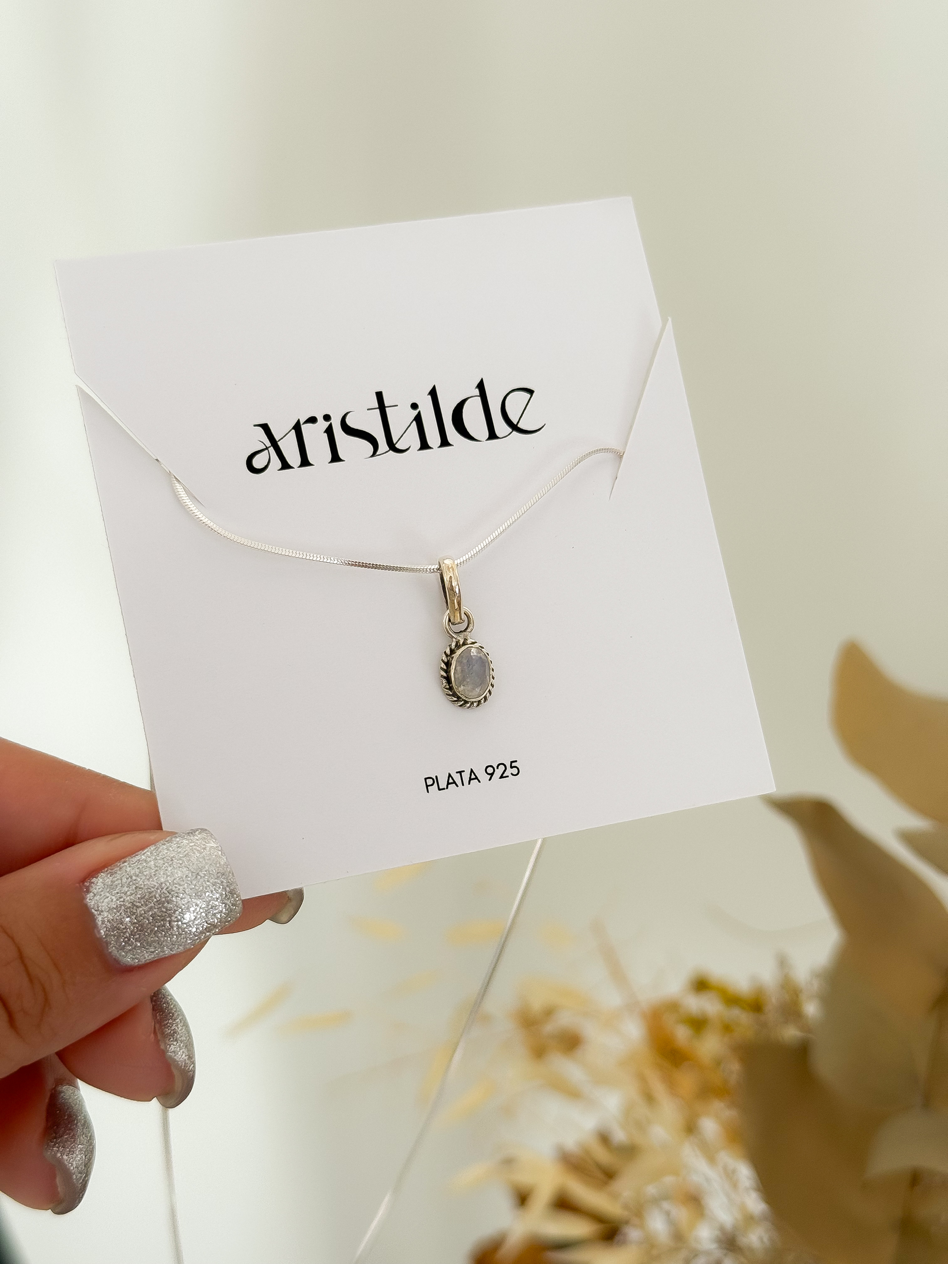 Collar PIEDRA LUNA | plata 925