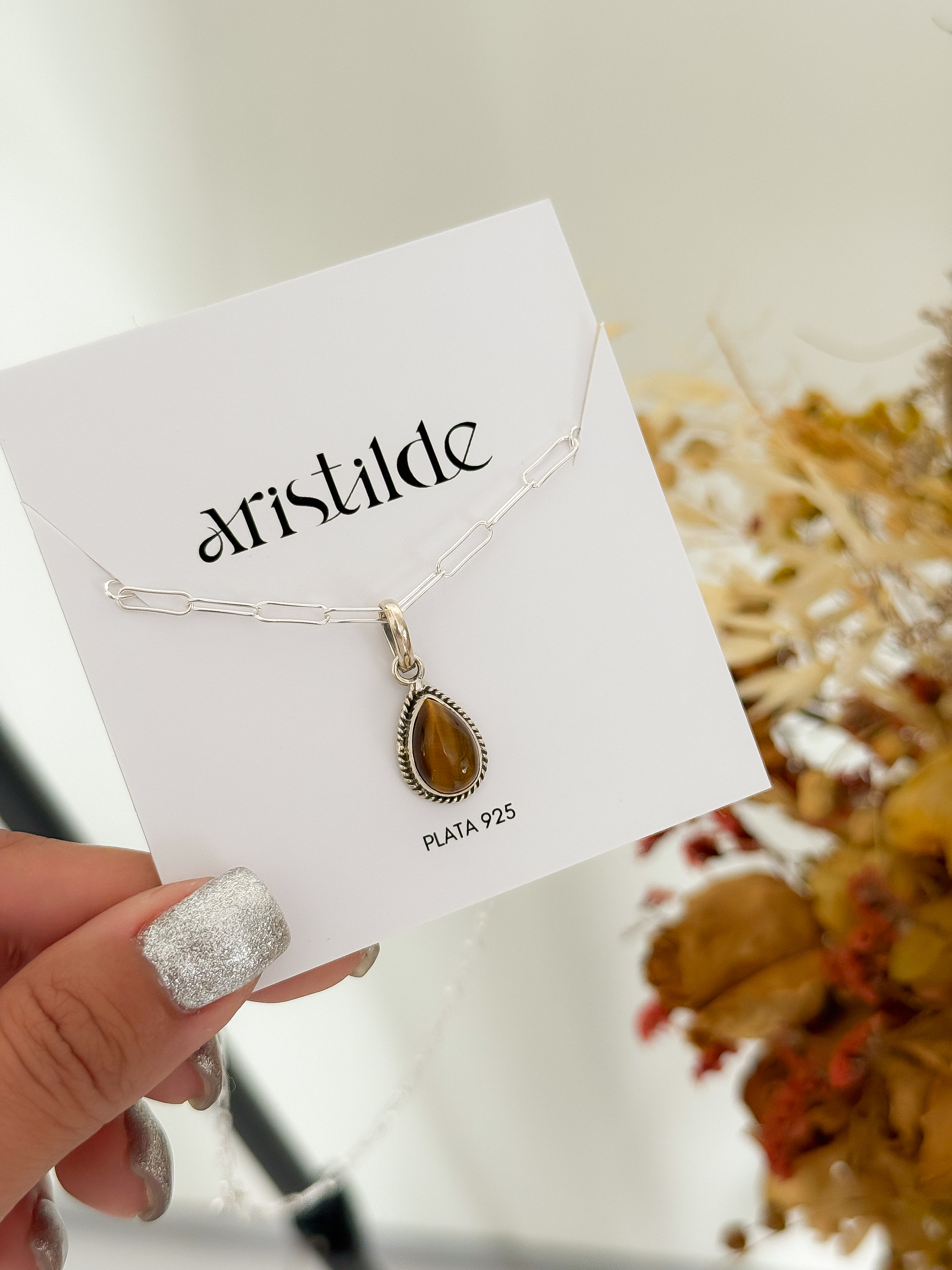 Collar OJO DE TIGRE | plata 925