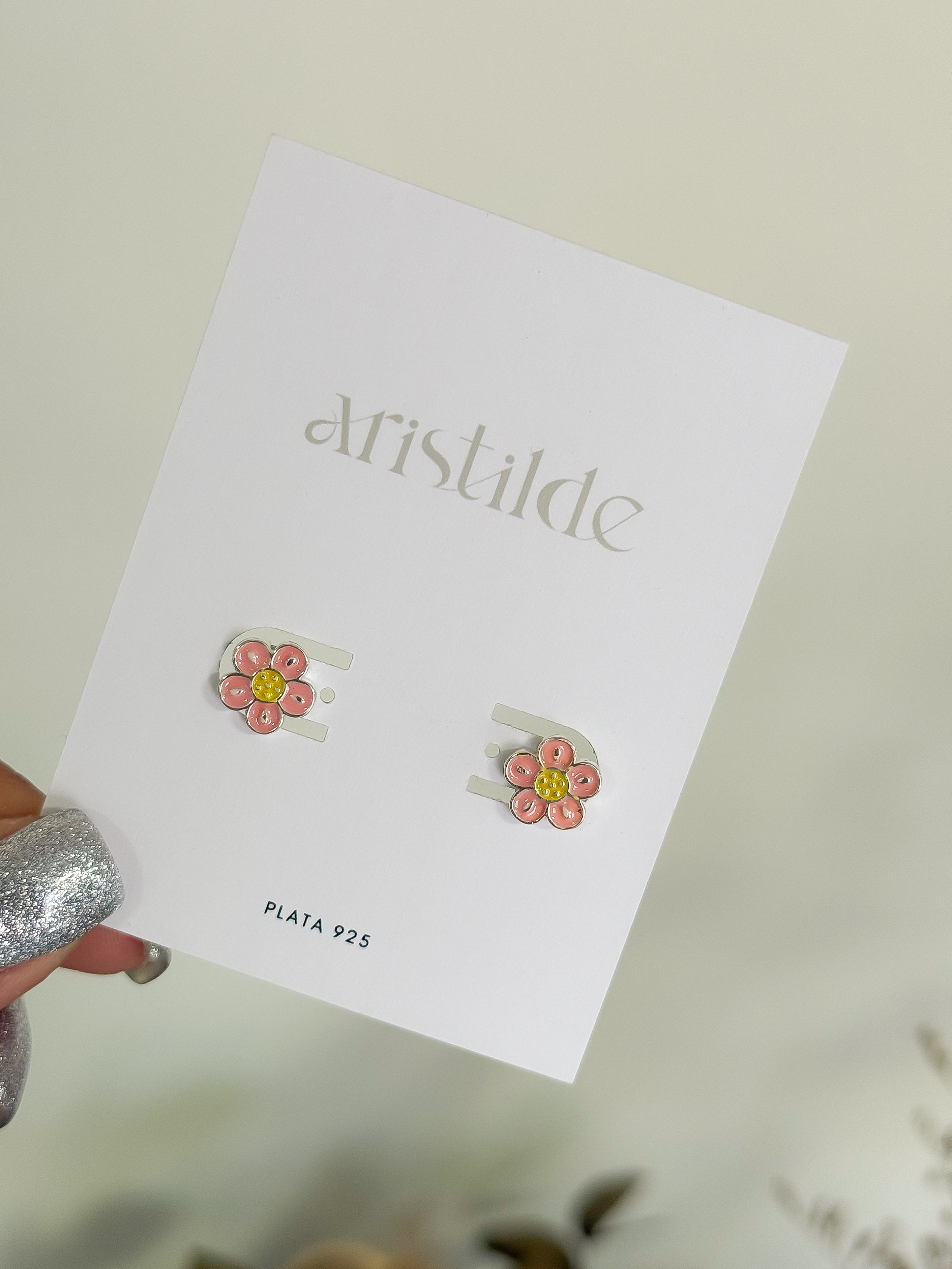 Caravanas FLOR - Plata 925