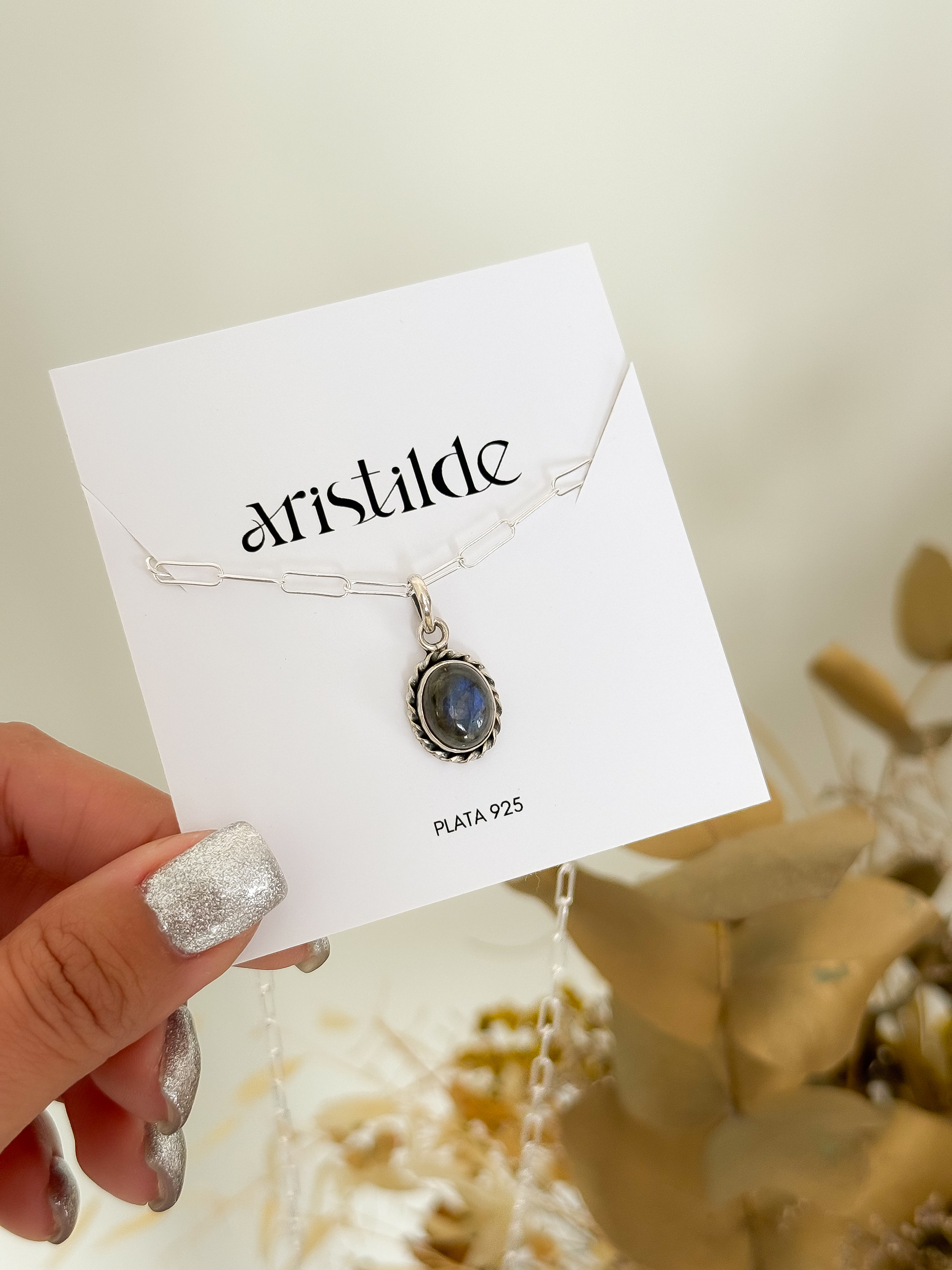 Collar LABRADORITA | plata 925