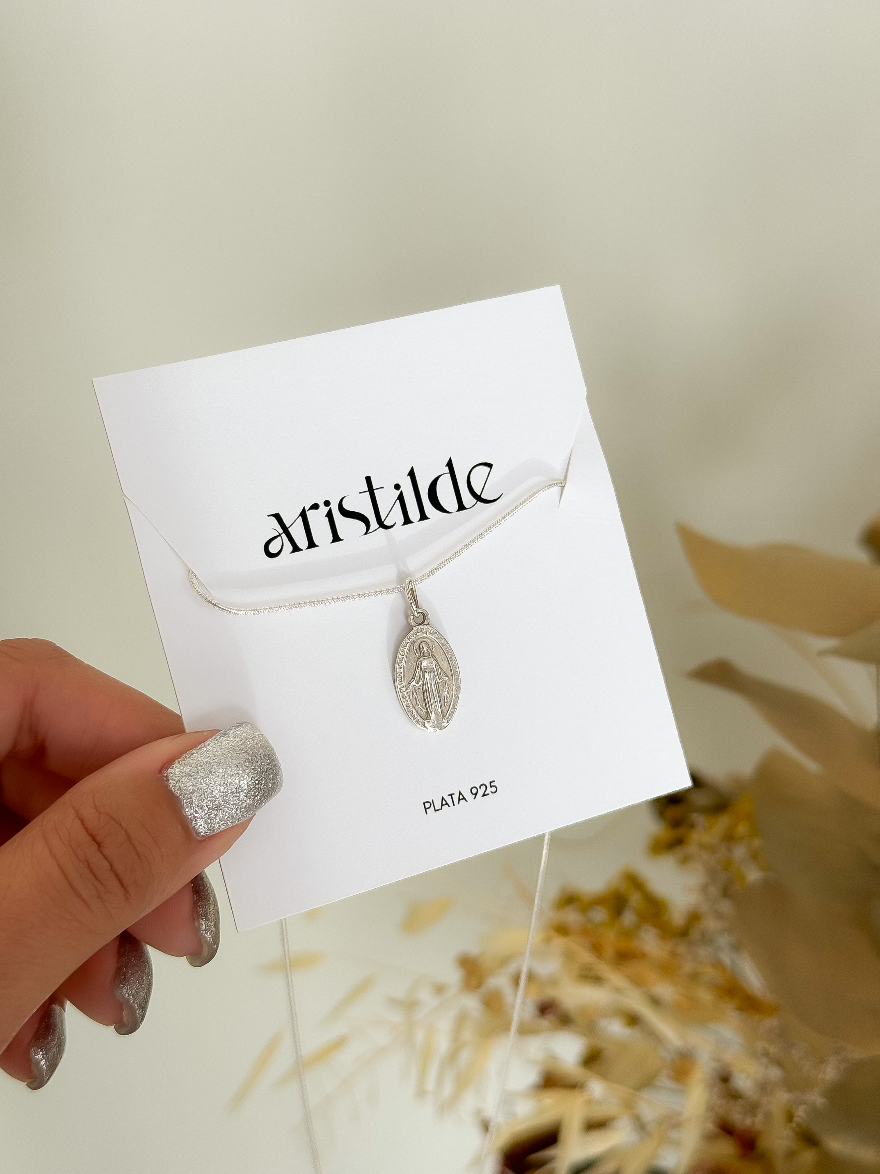 Collar VIRGEN MILAGROSA | plata 925
