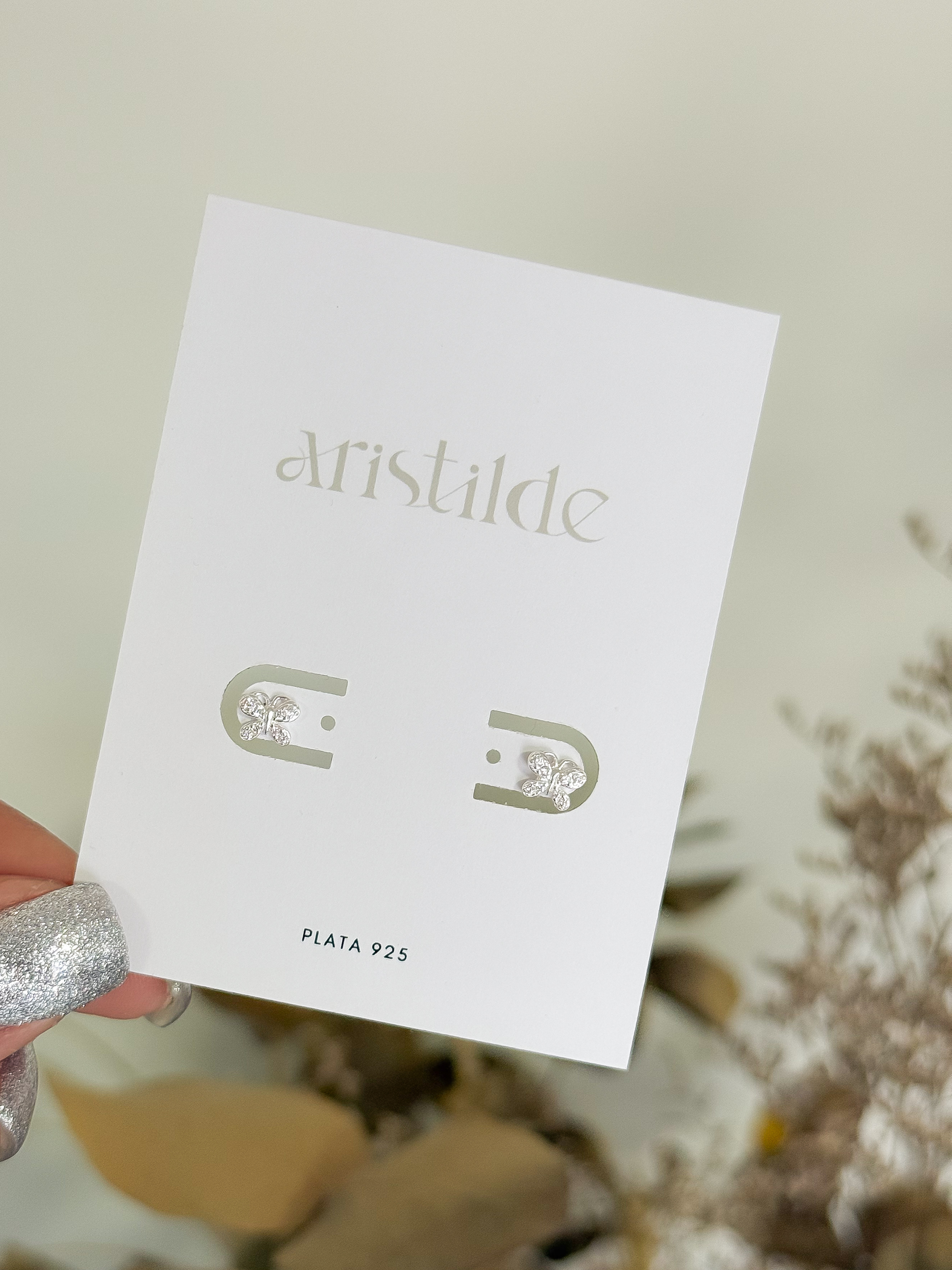 Caravanas MARIPOSA - Plata 925