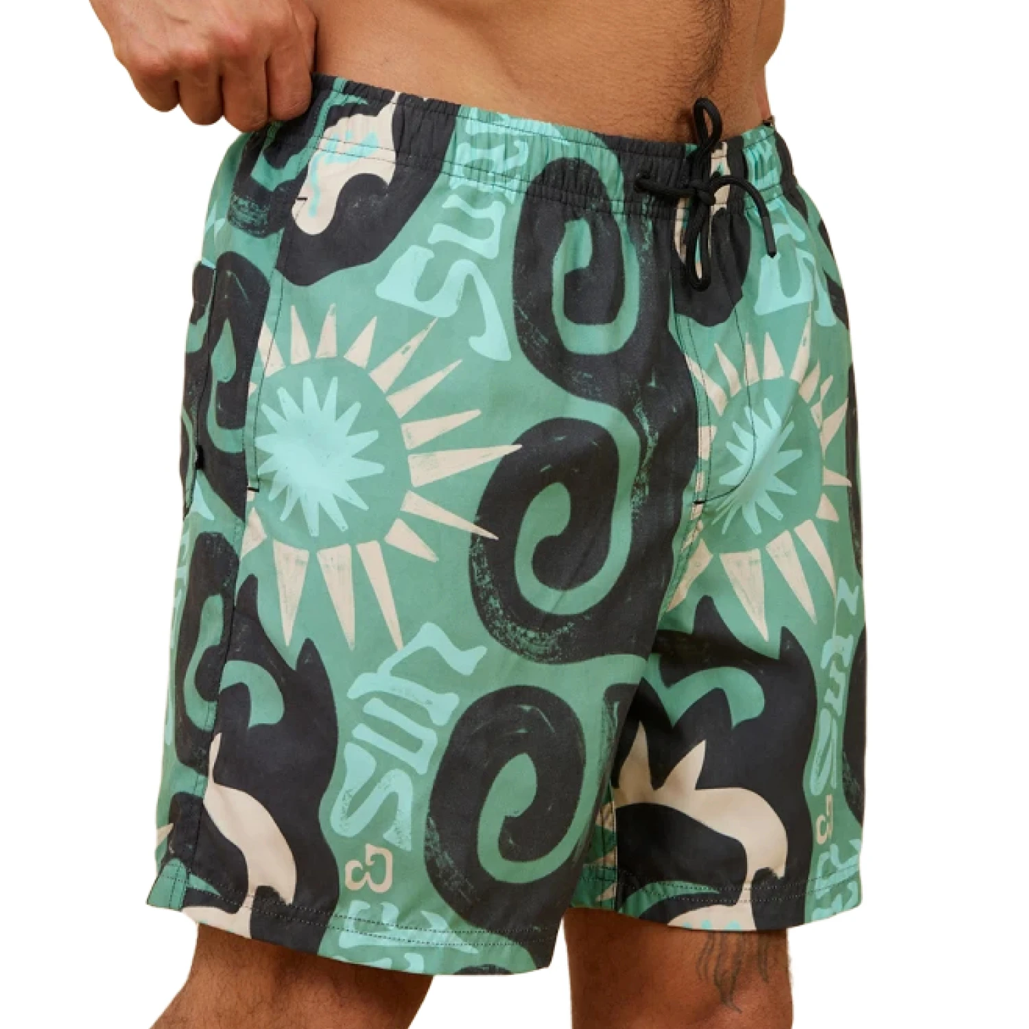 Short Volley Rusty Drega – Verde