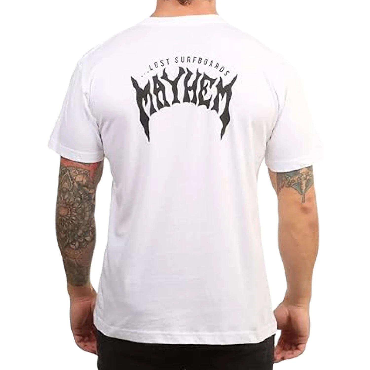 Remera Lost Surfboard By Mayhem – Blanca