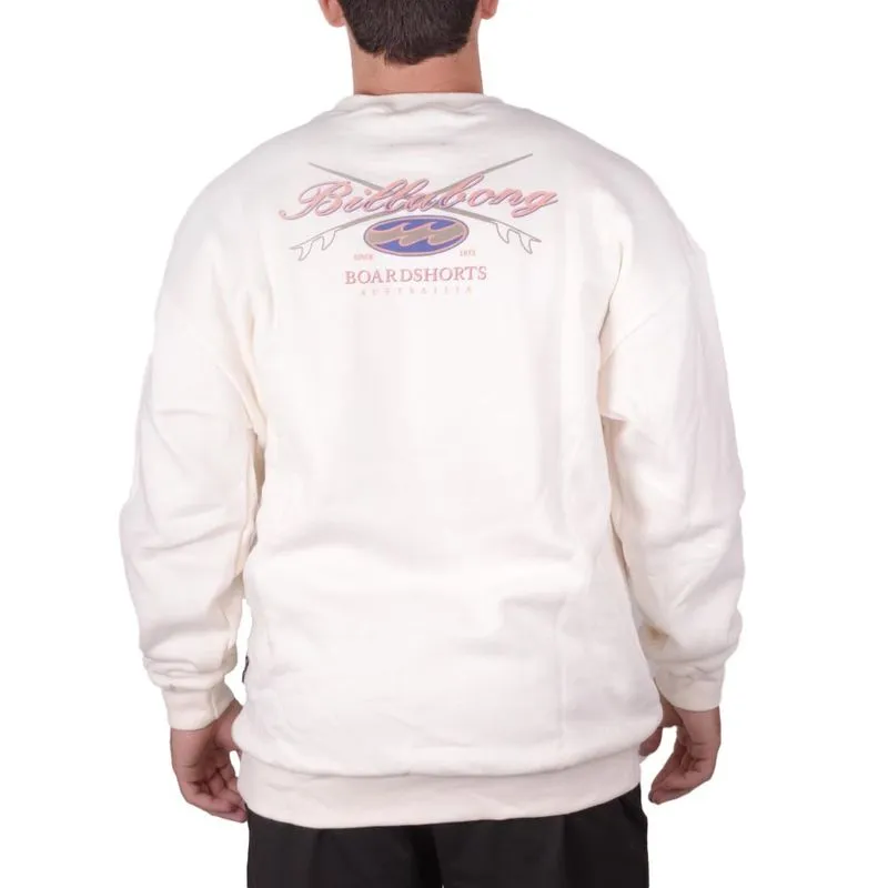 Buzo Billabong New Company Over Crew – Blanco