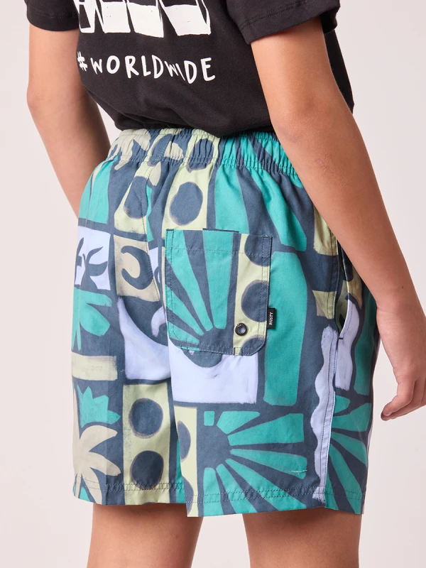 Short Volley Drega Niños – Gris Oscuro