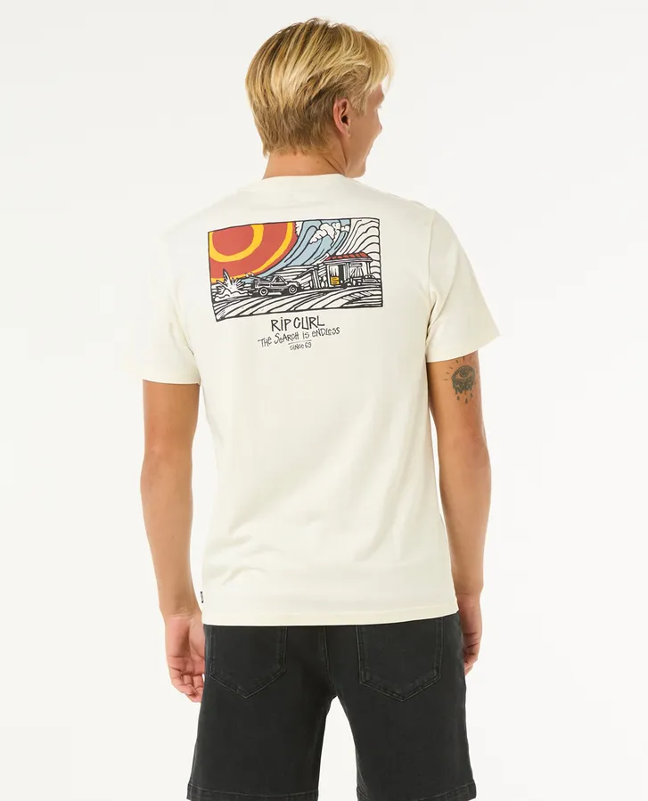 Remera Rip Curl Keep On Trucking – Blanca