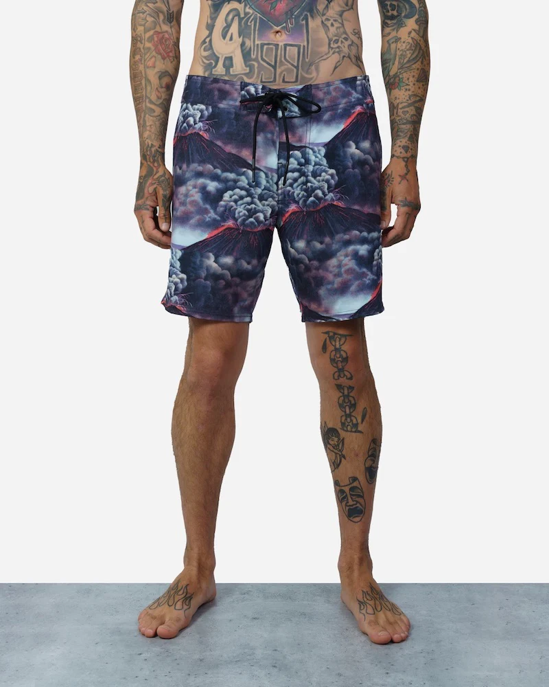 Boardshort Lost Deathwish Go Off Smoke - Black