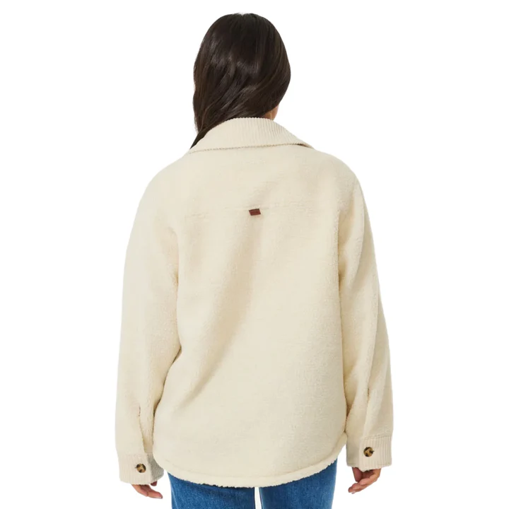 Campera Rip Curl Pacific Dreams Sherpa – Blanco