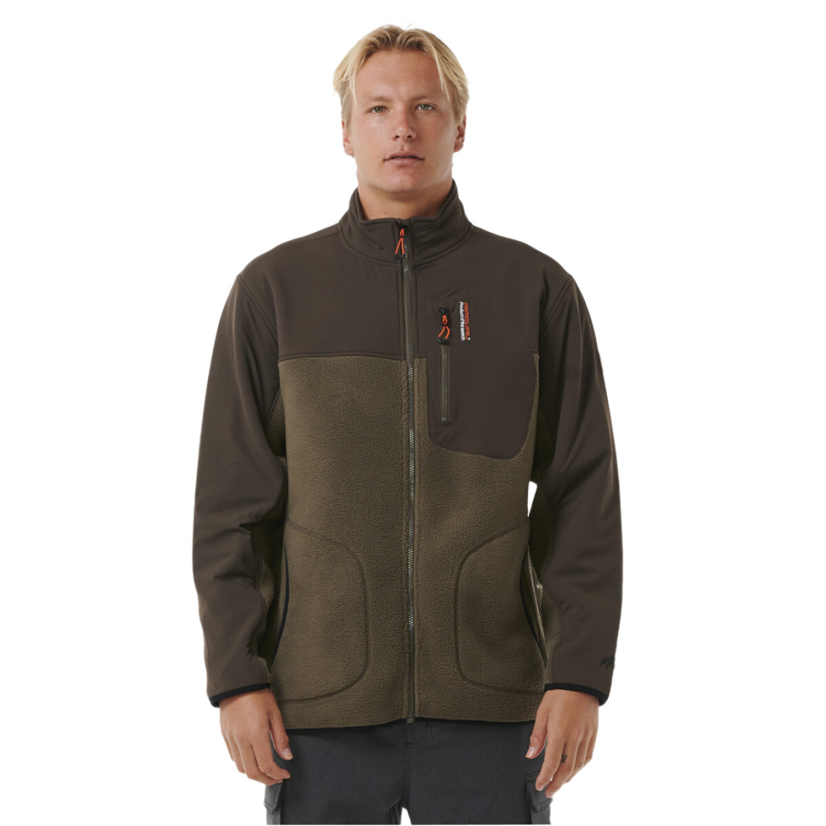 Canguro Rip Curl AntiSeries Search Zip Thru – Marron