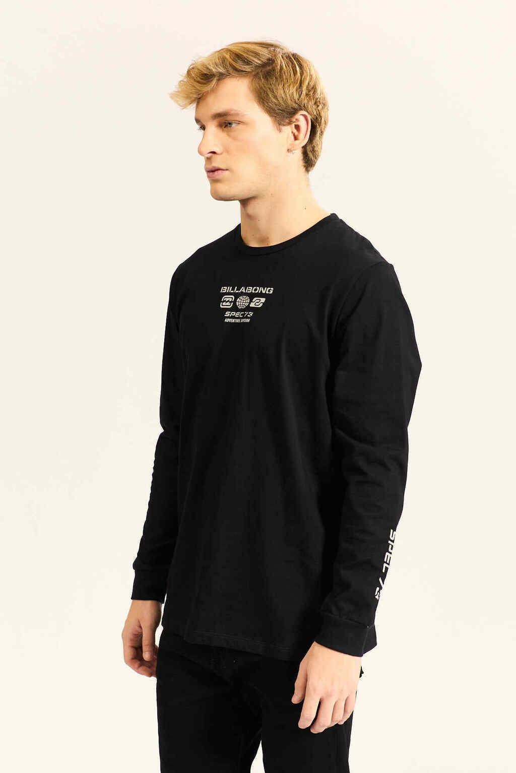 Remera Billabong Spec 73 long tee- Negra