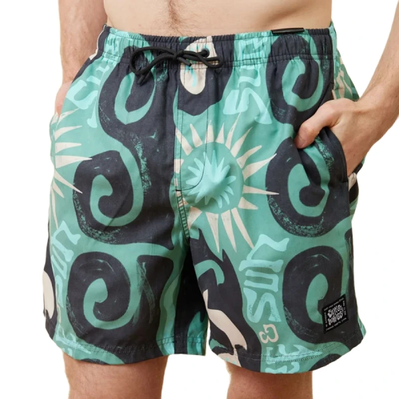 Short Volley Rusty Drega – Verde