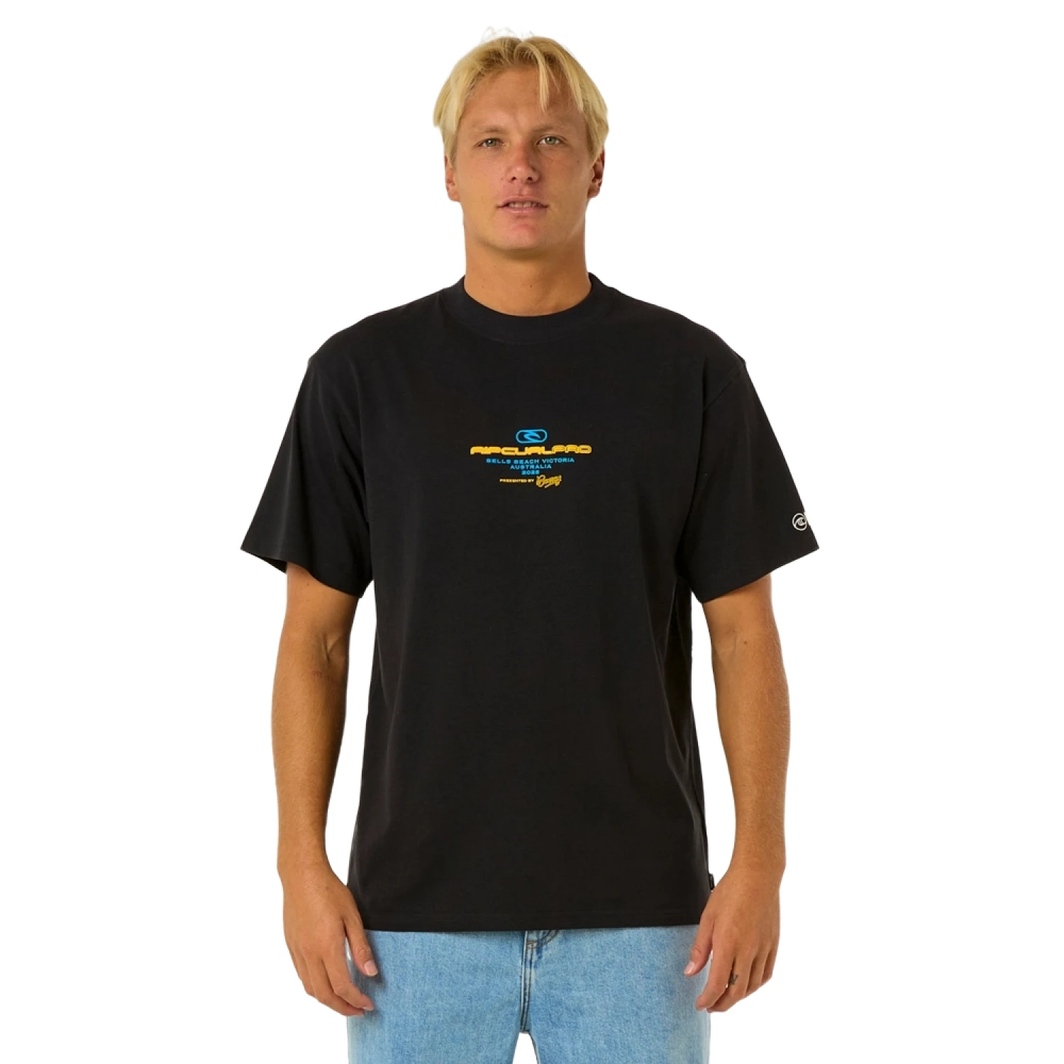 Remera Rip Curl Pro 2025 Lock Up – negro