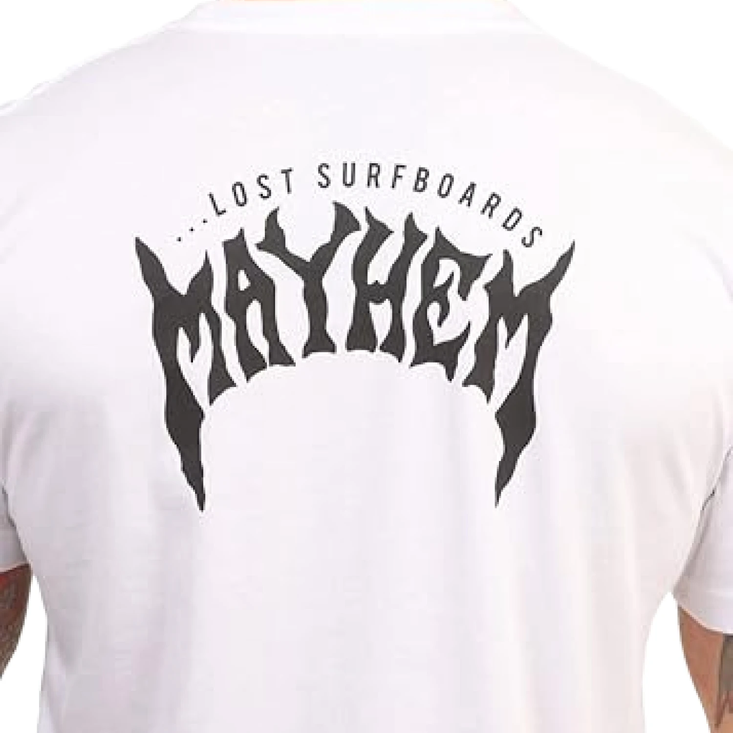 Remera Lost Surfboard By Mayhem – Blanca