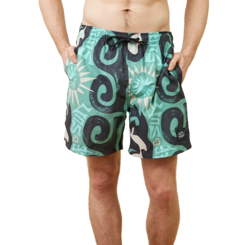 Short Volley Rusty Drega – Verde
