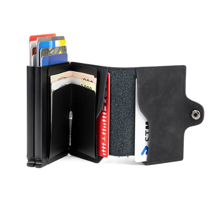Billetera Baleine Double Kansas – Full Black