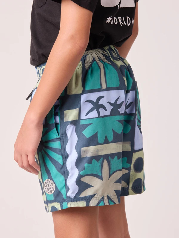 Short Volley Drega Niños – Gris Oscuro