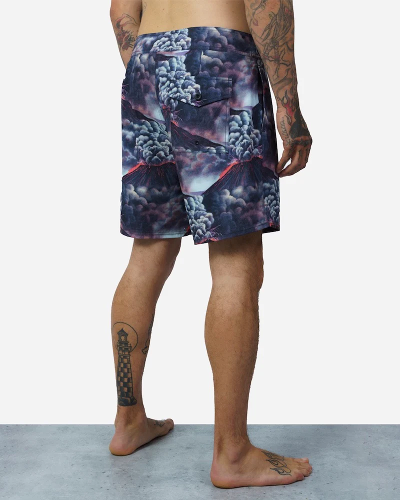 Boardshort Lost Deathwish Go Off Smoke - Black
