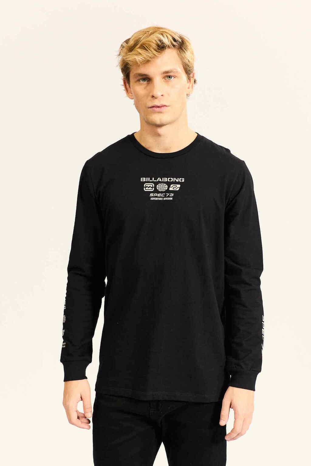 Remera Billabong Spec 73 long tee- Negra