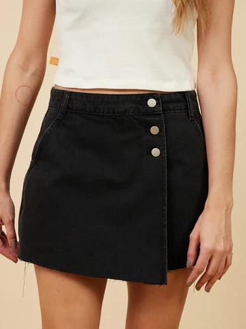 Short Rusty Pollera Odra – Negro