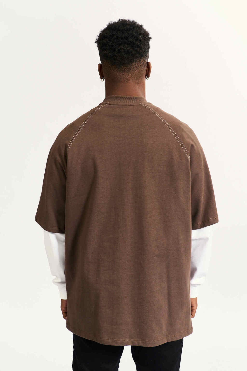 Remera Element Crest Ranglan – Marron