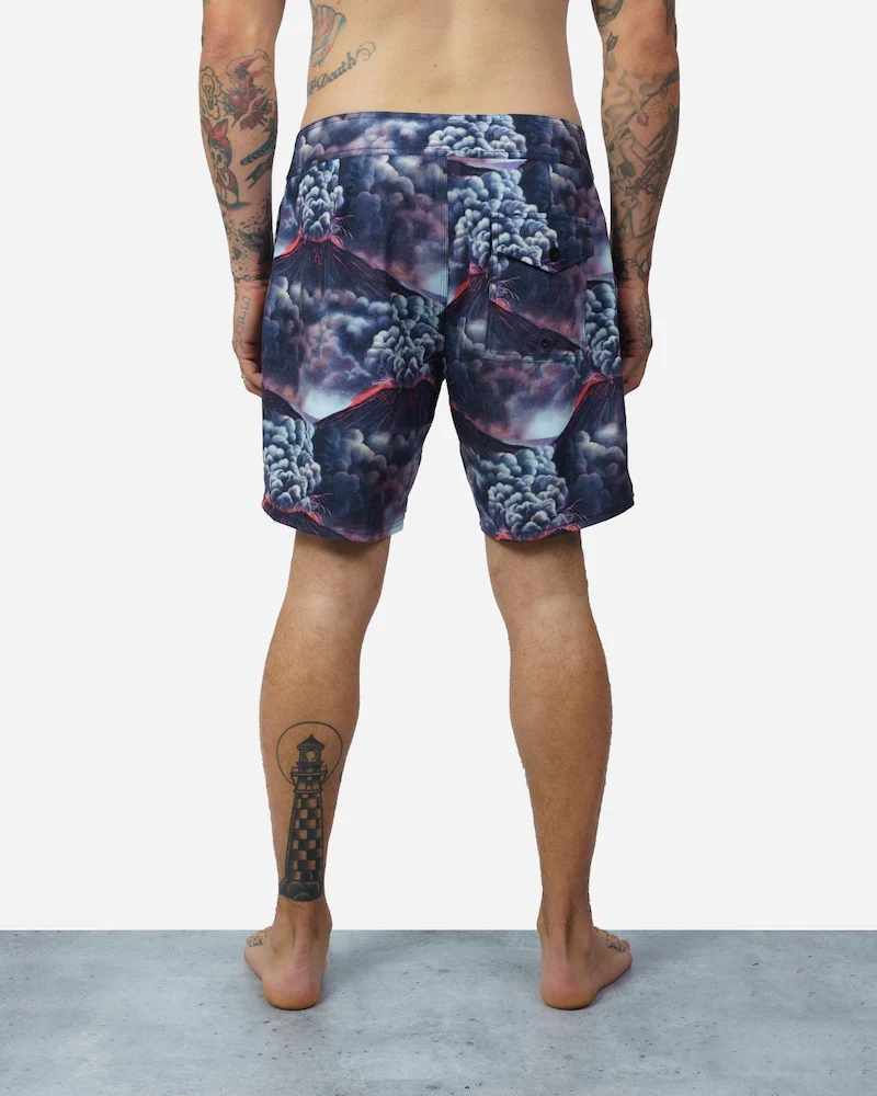 Boardshort Lost Deathwish Go Off Smoke - Black