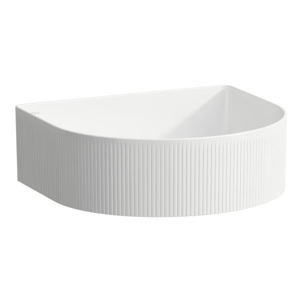 LAUFEN SONAR ESTRUCTURADA BLANCO MATE BACHA APOYO SEMICIRCULO 410 X 365 MM
