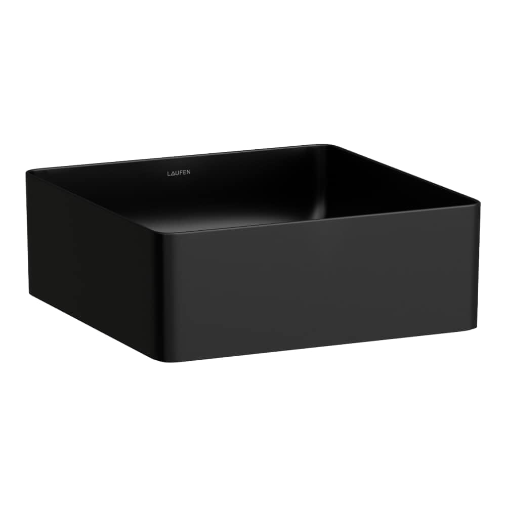 LAUFEN LIVING NEGRO MATE BACHA APOYO 360 X 360 MM