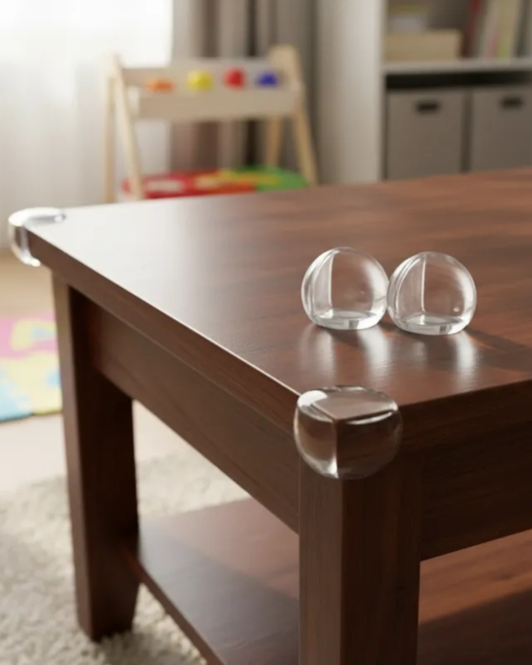 Pack 4 Protectores Esquinas Goma Transparente I-safe