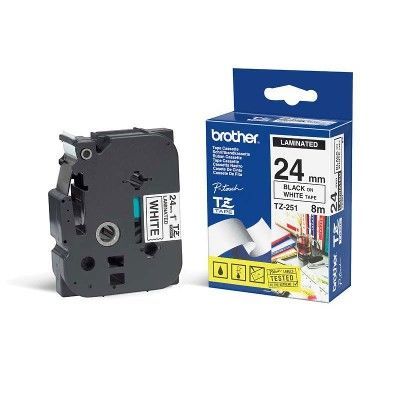 Cinta Rotuladora TZS-251P Brother PT330 350 520 530 540 550 580C
