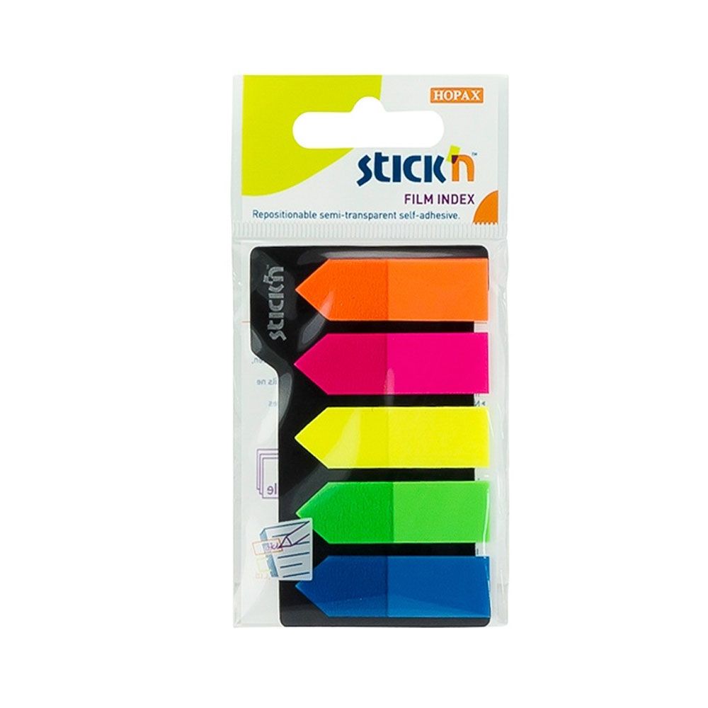 Banderitas Señaladoras Adhesivas x5 Colores 125 hojas Stick'n