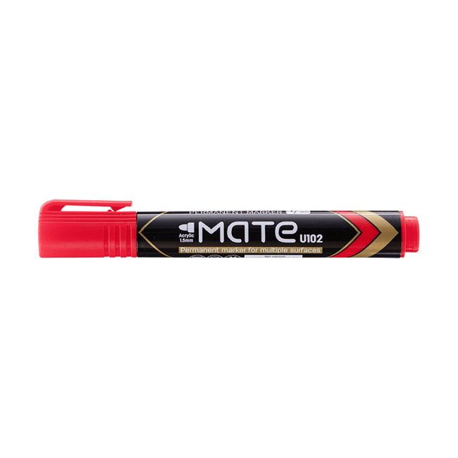 Marcador Permanente Rojo Mate Deli