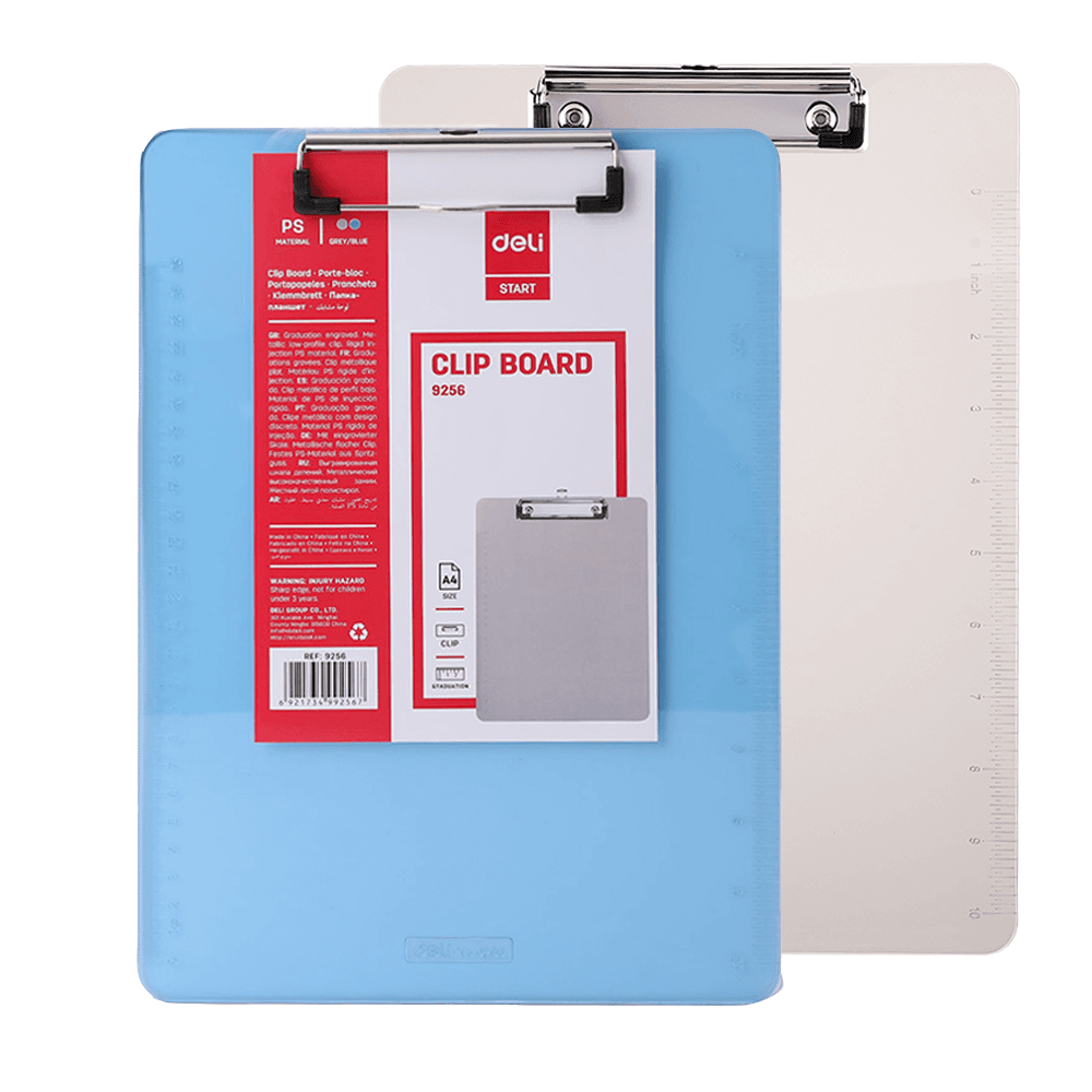 Tabla con Aprieta A4 Plástica Deli 