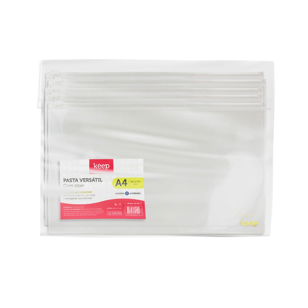 Sobre PVC con Ziploc 360 x 240mm x5 Keep	