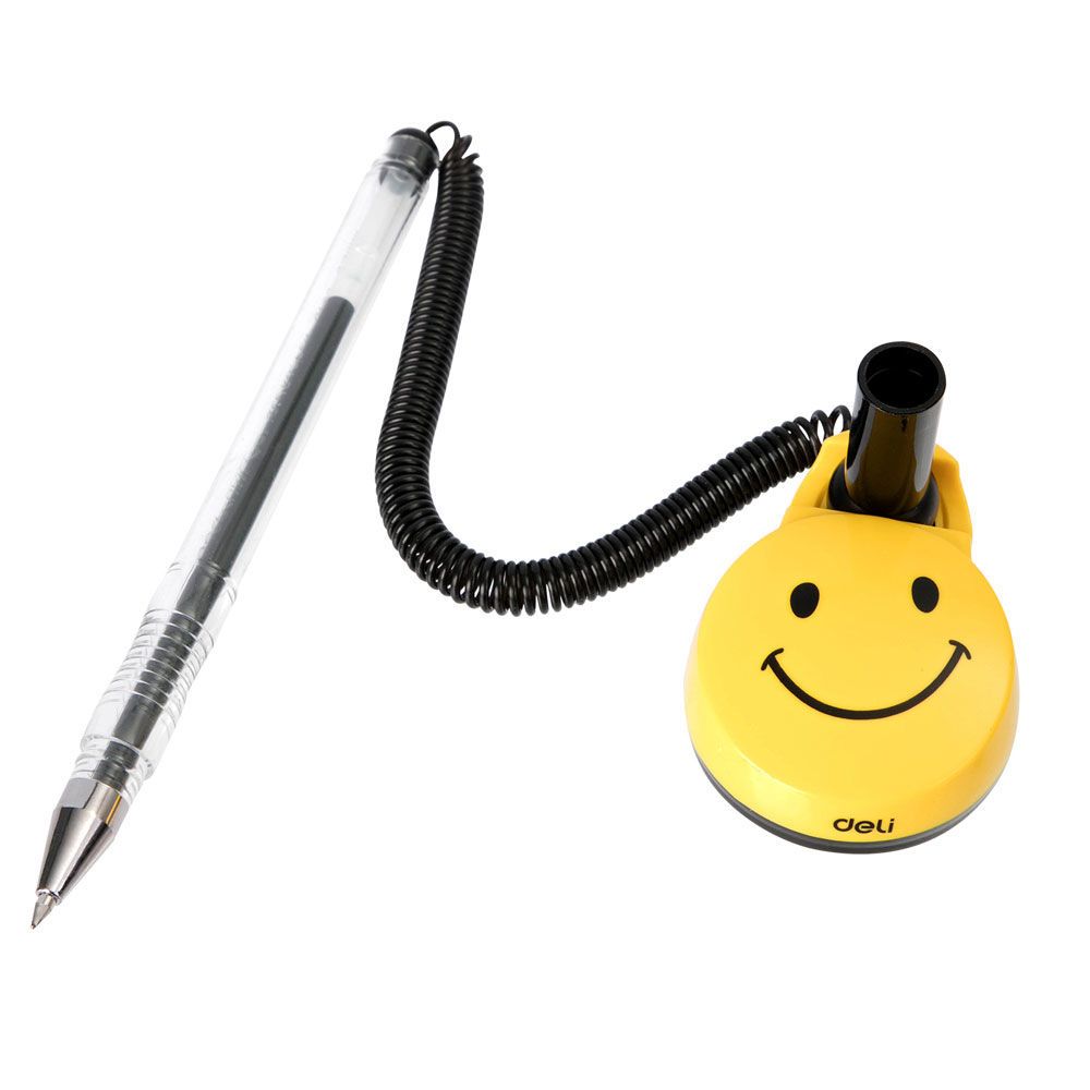 Lapicera con base Smile Azul Deli