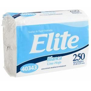 PAPEL TOALLA ZIGZAG 21X21 X250 ELITE BLANCO