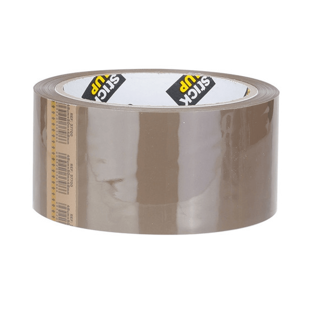 Cinta Adhesiva de Empaque x1 48mm 50mts Marrón Deli