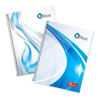 Cuaderno Tapa Dura 100 Hojas Rayadas con Espiral Papiros