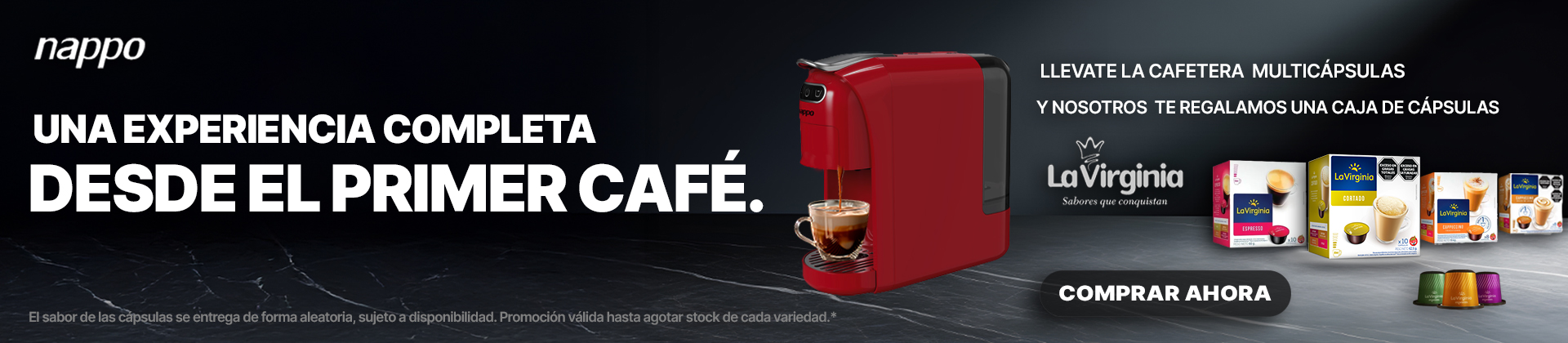 Cafetera 3 en 1 Multicápsulas Nappo NEC-215