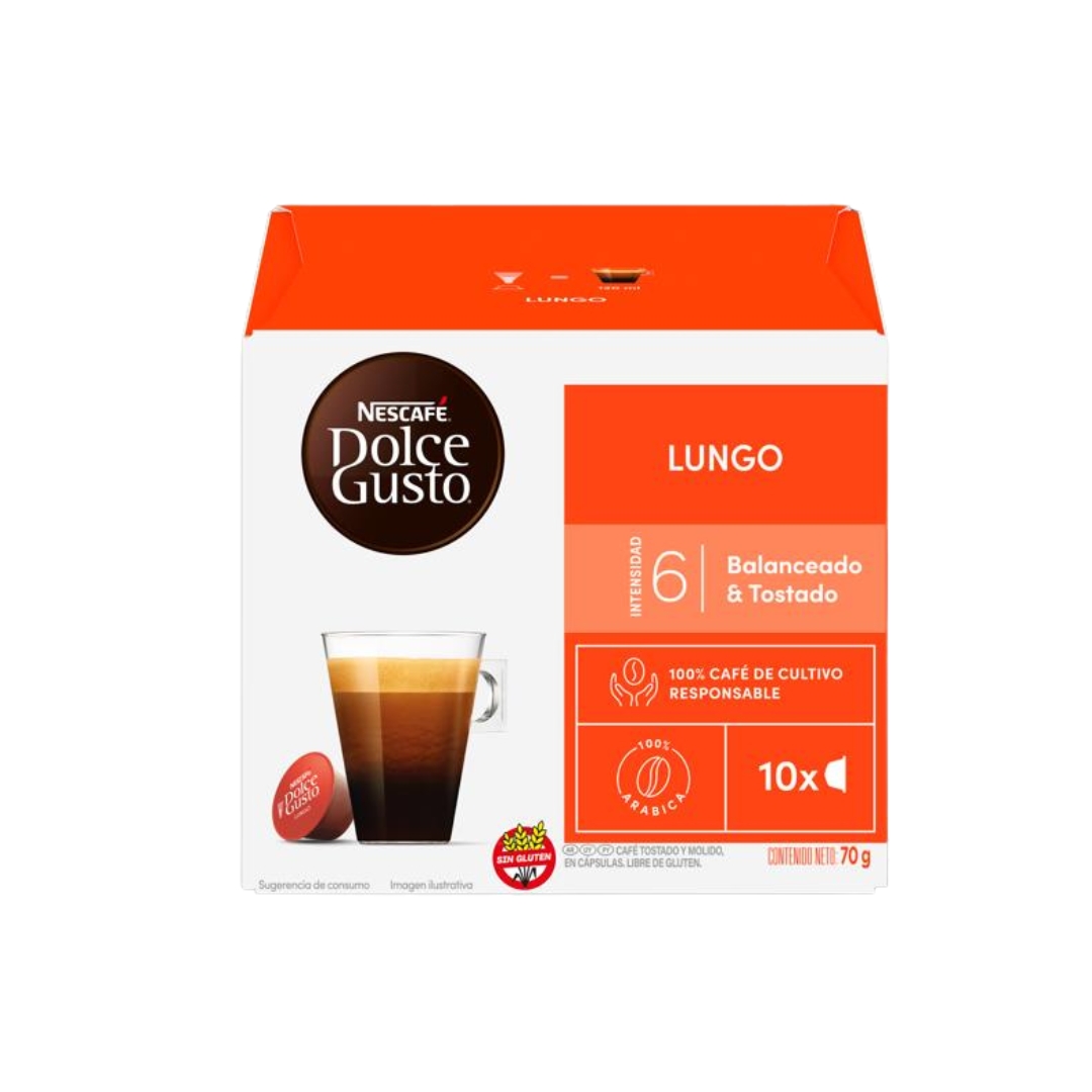 Café Nescafé Dolce Gusto Lungo x10 Cápsulas