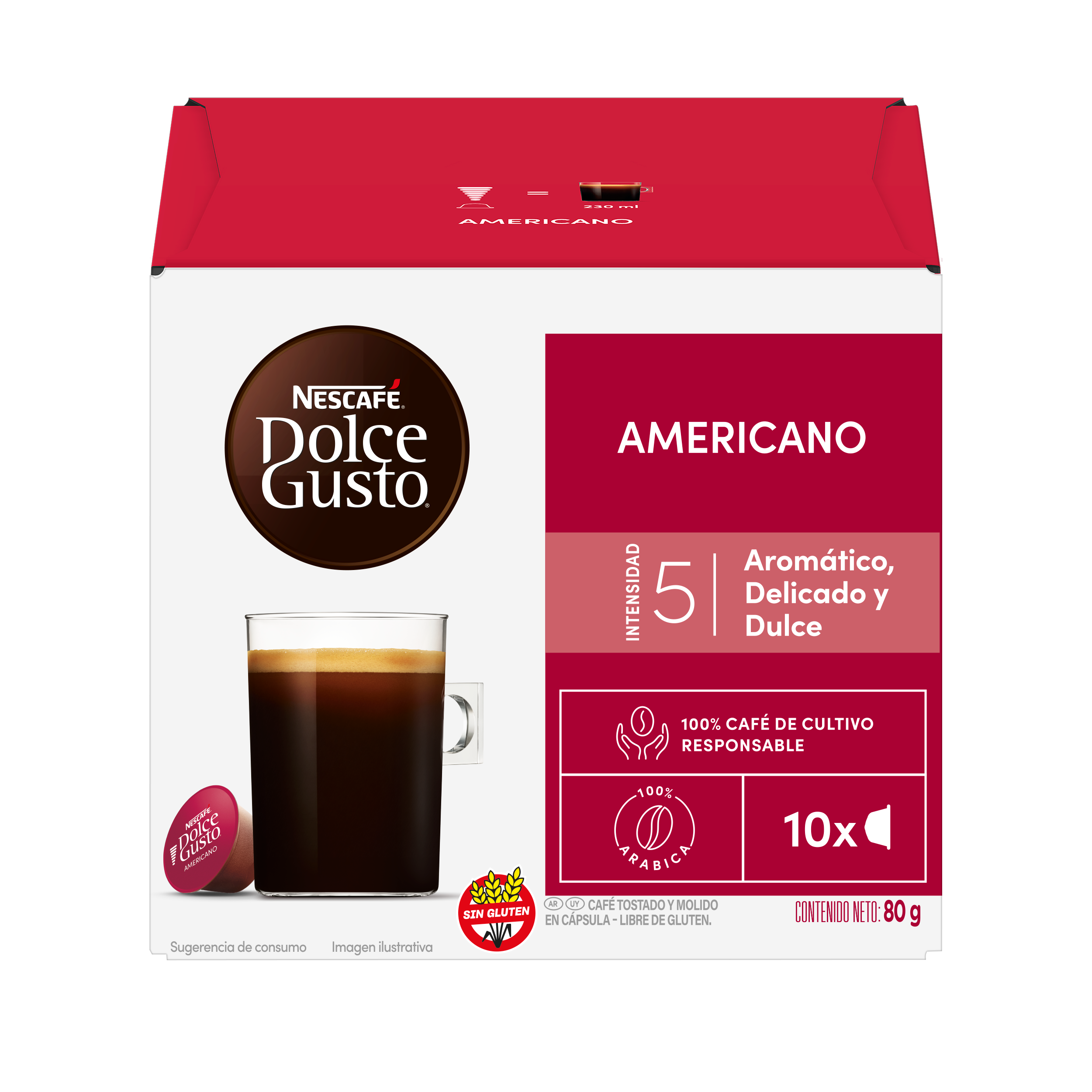 Café Nescafé Dolce Gusto Americano x10 Cápsulas
