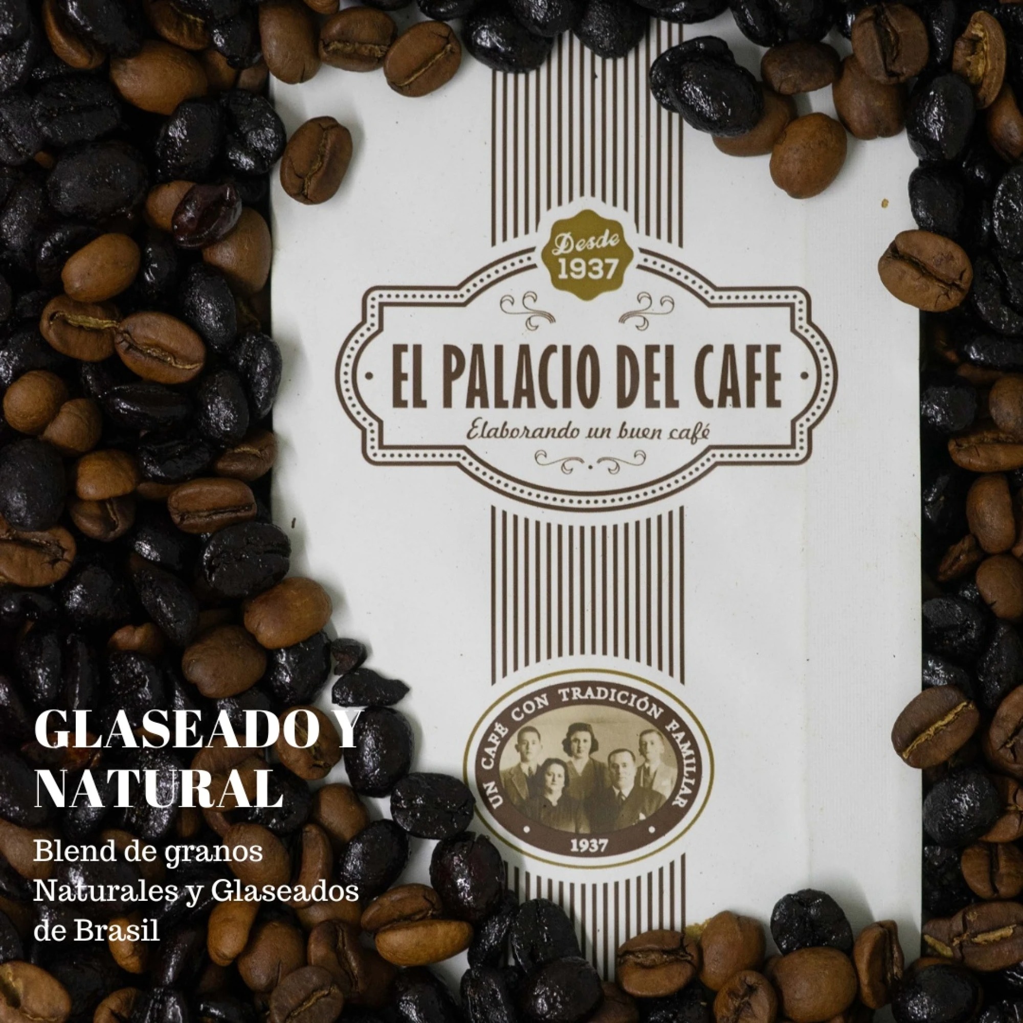 Café Molido Glaseado y Natural 0.5KG El Palacio del Café
