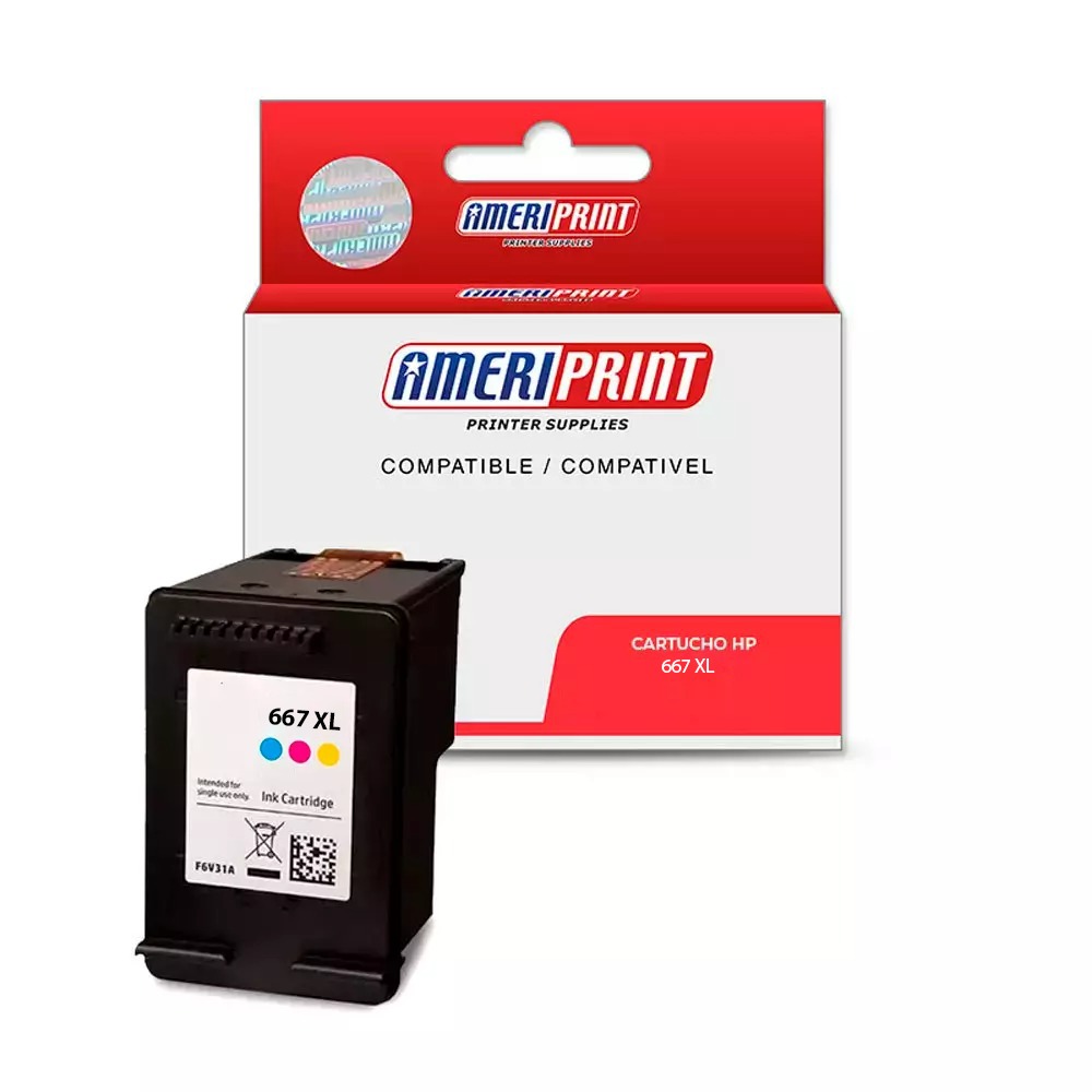 Cartucho HP667 XL Multicolor Ameriprint