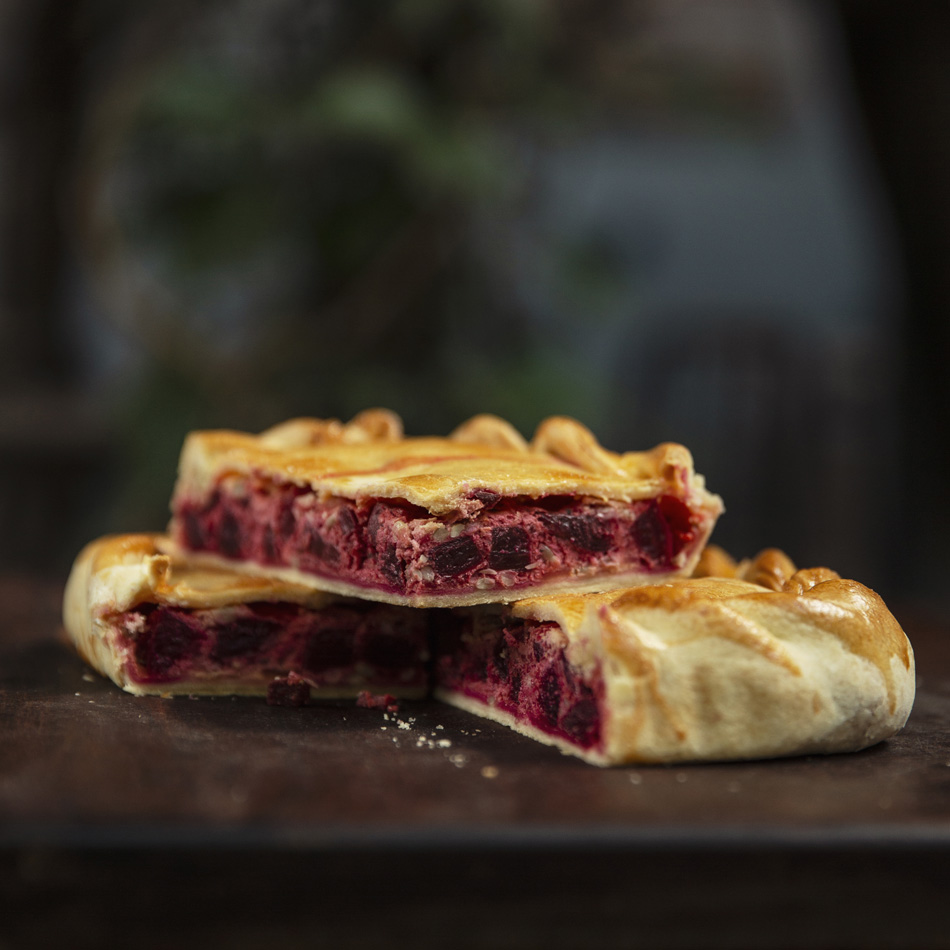 Tarta de remolacha y ricota