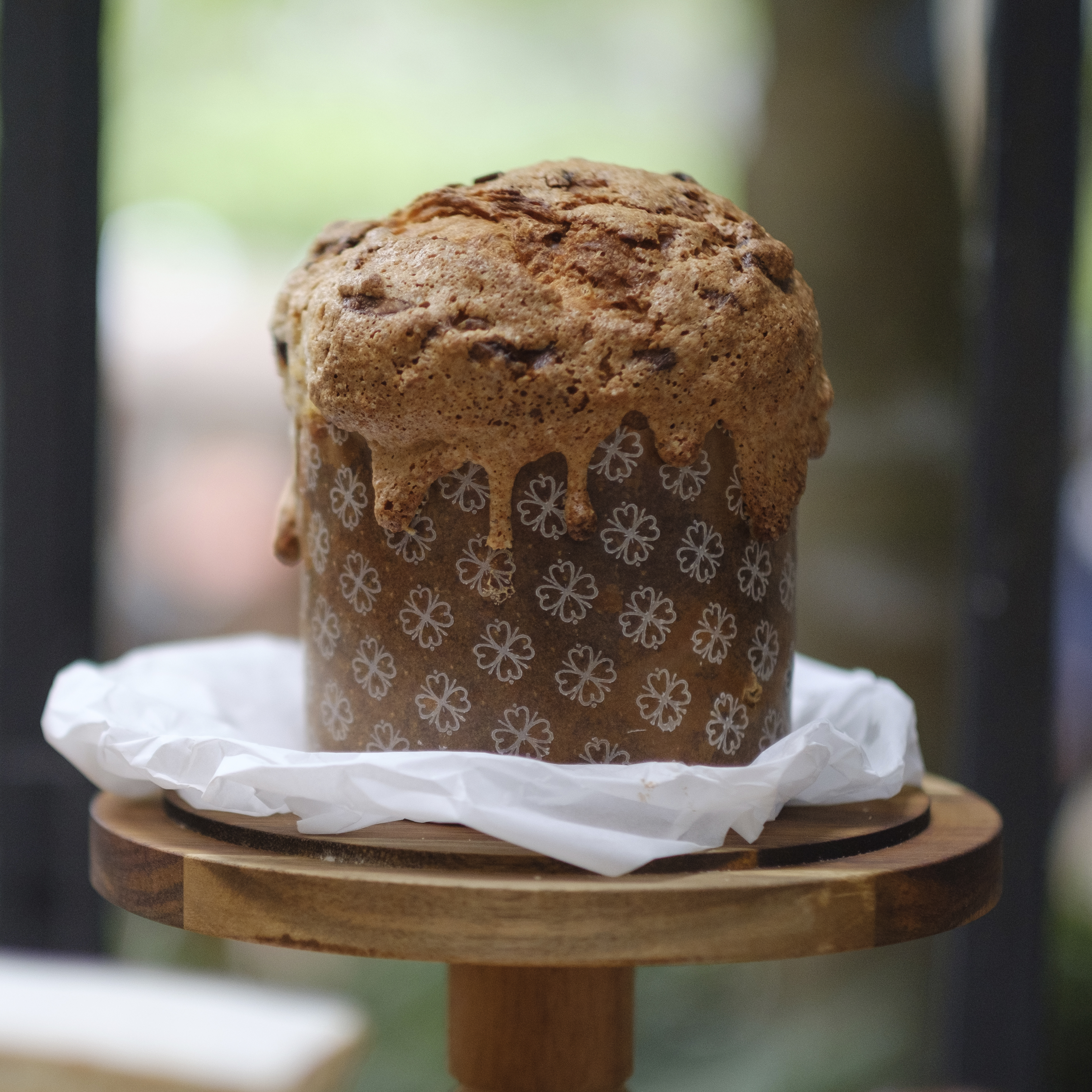 Pan dulce de masa madre con frutas