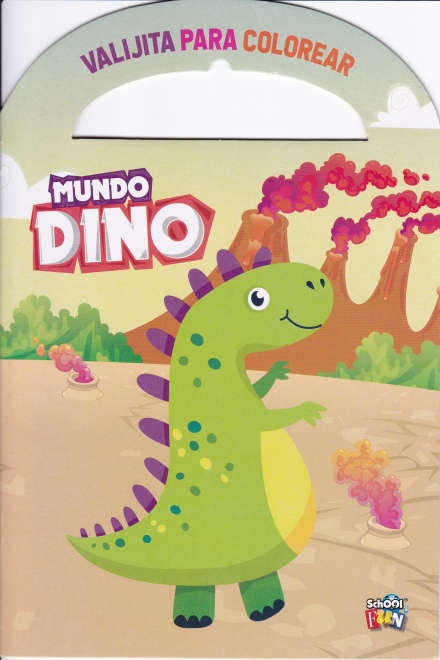 MUNDO DINO-VALIJITA PARA COLOREAR
