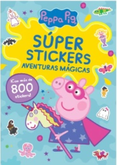 Peppa pig. super stickers. aventuras mag