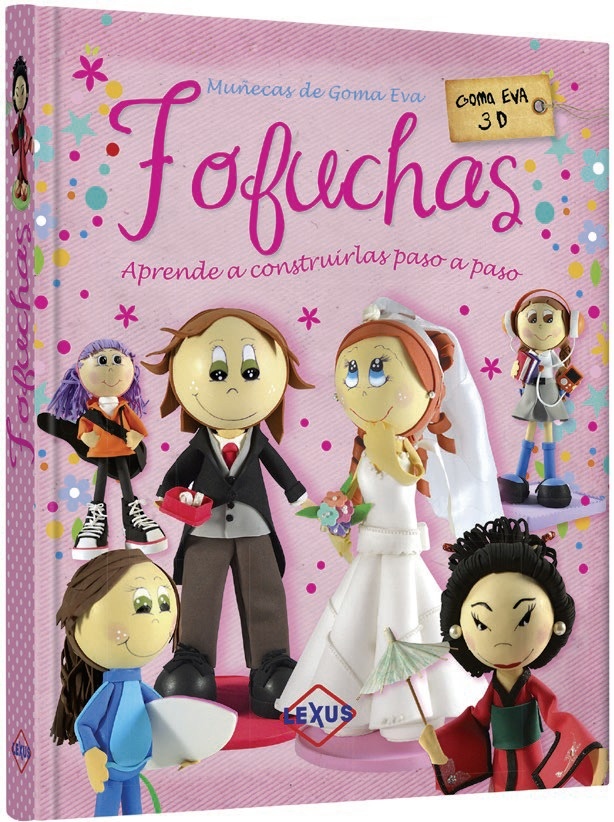 Fofuchas muñecas de goma eva 3d espiralado